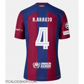 Barcelona Ronald Araujo #4 Prima Maglia 2023-24 Manica Corta